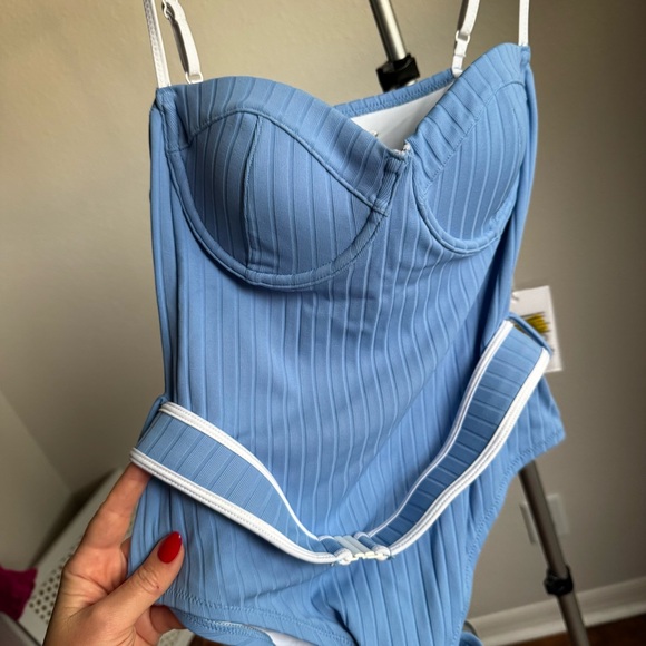 NWT SOLID & STRIPED THE SPENCER RIBBED ONE-PIECE SWIMSUIT Sz M - Picture 8 of 11